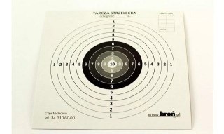 Tarcze papierowe 14x14 cm 100 szt.