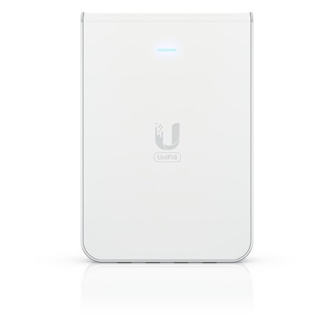 Access Point Wi-Fi 6 Ubiquiti UniFi U6 In-Wall 2.4GHz(2x2)/5GHz(4x4)/6GHz(-) PoE+/PoE 4x1G 1x2,5G