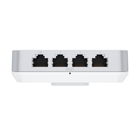 Access Point Wi-Fi 6 Ubiquiti UniFi U6 In-Wall 2.4GHz(2x2)/5GHz(4x4)/6GHz(-) PoE+/PoE 4x1G 1x2,5G