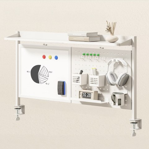 ERGO OFFICE PRZEGRODA BIURKOWA / ORGANIZER, MAX. OBCIĄŻENIE 10KG, BIAŁA TABLICA, SZEROKOŚĆ 1116MM, BIAŁA ER-301 W
