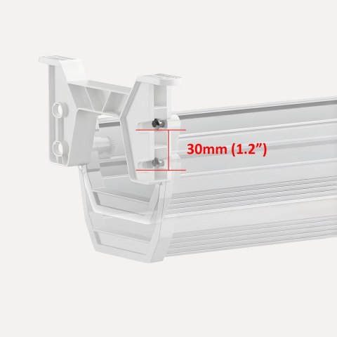 MACLEAN ORGANIZER PODBIURKOWY NA KABLE/ PRZEDŁUŻACZ, MAX. OBCIĄŻENIE 5KG, BIAŁY MC-106 W