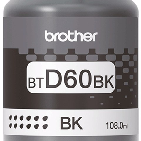 Tusz Brother czarny BTD60BK=BTD-60BK, 6500 str.,108 ml