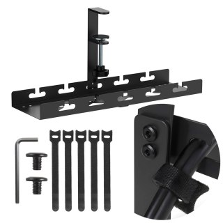 MACLEAN ORGANIZER PODBIURKOWY NA KABLE, MAX. OBCIĄŻENIE 5KG, CZARNY, MC-105 B