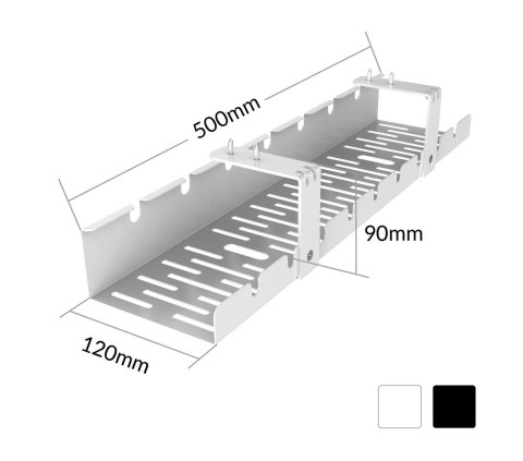 Organizer kabli do biurka ACTIVEJET CMP502 biały