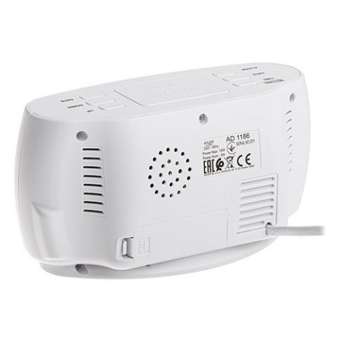 Budzik ADLER AD 1186 white