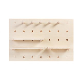 MACLEAN DREWNIANA TABLICA ORGANIZER, KOLOR JASNE DREWNO, 40X60 CM, MAX. 20 KG MC-130 WD