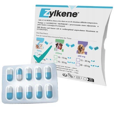 Vetoquinol Zylkene tabletki uspokajające dla psa i kota 75mg 10tab