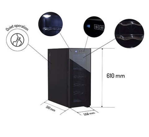 Lodówka na wino ADLER AD 8083 (WYPRZEDAŻ)