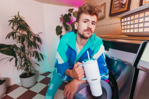 Kubek termiczny ze słomką Kambukka Rio Tumbler 950ml, Frosty Coconut