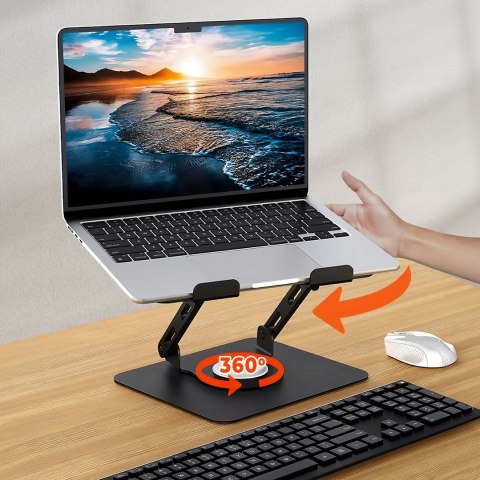 MEDIA-TECH REGULOWANA, OBRACANA, ERGONOMICZNA PODSTAWKA POD LAPTOPA LAPTOP STAND ROTO MT2662