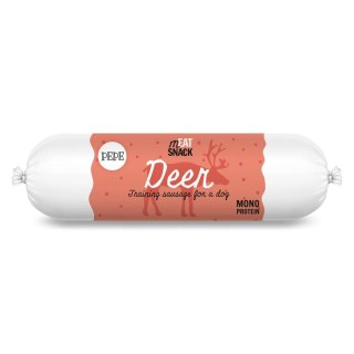 Paka Zwierzaka Pepe kiełbaski meat snack jeleń 200g