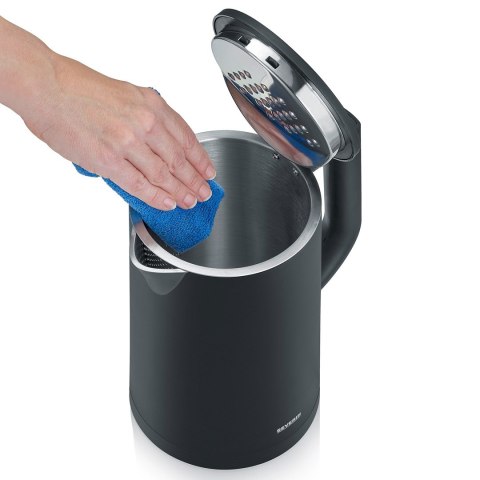 SEVERIN CZAJNIK ELEKTR. , OBUDOWA COOL-TOUCH, STAL- PLASTIK, POJ. 1,7 L, REG. TEMP. W ZAKRESIE 30°C-100°C, 2200W WK3483 (WYPRZED