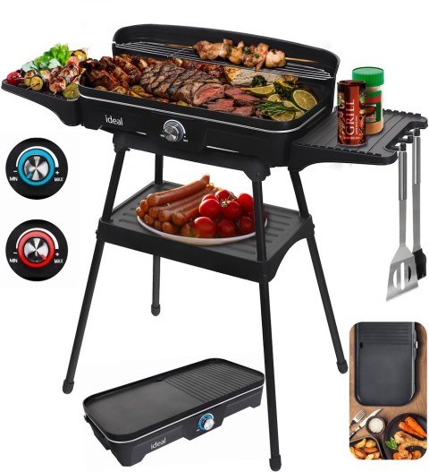 ELDOM GRILL ELEKTRYCZNY WOLNOSTOJĄCY 2W1