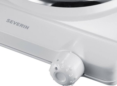 SEVERIN KUCHENKA ELEKTRYCZNA 1 PALN., BIAŁA EMALIA, TERMOSTAT, 1500W DK1091