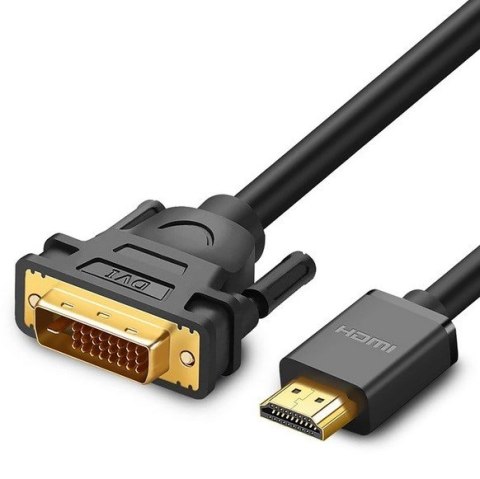 Ugreen kabel HD106 DVI 24+1 pin/HDMI FHD 60Hz 1.5m (czarny)