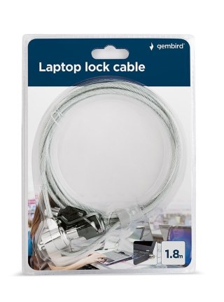 Linka zabezpieczająca do laptopa na kluczyk GEMBIRD LK-K-01