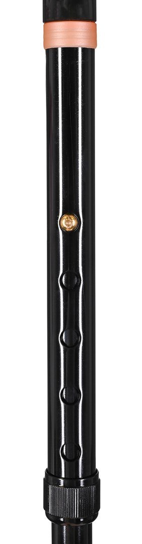 Laska inwalidzka, składana (czarna)